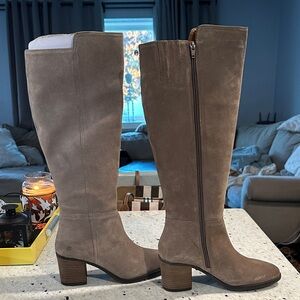 Lucky Brand Mink color Bliss Oiled Suede Boots